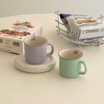 해달상점 파스텔 머그 홈카페 감성 컵 290ml (2 Color) : 해달상점