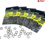 백경 SG-802 스웨긴 파워업 평탁 스플릿 링 벌크 30개 도래 미노우 메탈 튜닝 : 블랙이소