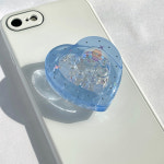 블루마린 하트 쉐이커 레진 그립 톡홀더 스마트톡 핑거링 핸드폰 고리링 : 마이워너비