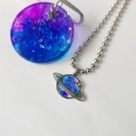 은하 레진아트 볼체인 펜던트 써지컬스틸 목걸이 유정아트 : 달콤잡화점s