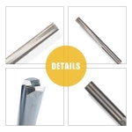 3.175mm 4mm 6mm 8mm 스트레이트 슬롯 비트, 우드 커터 CNC 솔리드 카바이드 2 개의 더블 플루트 라우터 10 개 : 상상MARKET