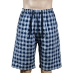 얇은 체크무늬 여름 고무줄 남성 반바지 남자라운지웨어 : 리빙드포레