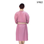 보라 미용가운 미용실 손님가운 컷트 펌 염색 유니폼 : SF패션