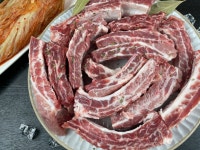 국내산 통 등갈비 1kg  쪽갈비바베큐립 한돈 : 바다베개