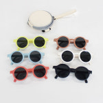 어린이 키즈 뿔테 접이식 선글라스 자외선차단 시력보호 캔디 컬러 : 아이러브안경