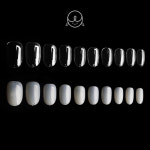 네일아트 리필팁 네일팁 숏오발 A타입클리어1호-50개입 : 단지네 네일가게