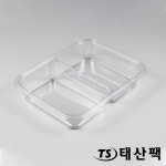 TY 24195-2칸 반찬 샐러드 용기(PET) : 태산팩