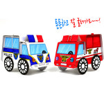 종이 자동차 만들기 키트 모형 유아 미술 초등만들기 집콕놀이 신나는자동차 소방차 : 상상하랑