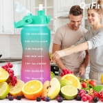 큐핏 트라이탄 물병 대용량 2리터 2L 물통 스포츠 헬스 물병 보틀 Q02 : 큐핏공식몰