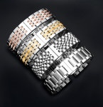 론진 고품질 LONGINES  L2   12/13/14/15/16/17/18/19/20/21/22mm  호환 시계줄 스테인레스 스틸  시계 밴드 : 켈리걸