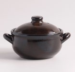 황토 옹기뚝배기 가정용 계란찜 된장찌개 1인용 내열뚝배기 : 슈퍼푸드스토어