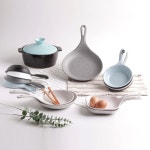 먹방 손잡이 앞접시 멜라민 디저트 반찬 사각접시 소 : 77상회