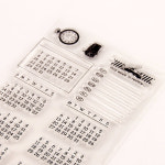 클리어 미니 캘린더 달력 아크릴 다꾸 숫자 다이어리 스탬프 : 다이어리 레시피