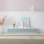 낮은 수납장 다리없는거실장 거실장식장 TV선반 티비다이 티비장 : 나는 나다