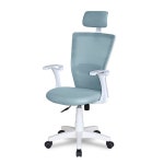 편한 체어 사무실 공부용 학생 컴퓨터 PC 회의실 수험생 허리 안아픈 튼튼한 높이 조절 목받침 헤드 기능성 메쉬 패브릭 높이 틸팅 조절 회전... 