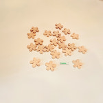 나무구슬 꽃 우드구슬  비즈  마크라메 모빌 구슬 라탄 공예 재료 DIY 부자재 : 한국이따봉이