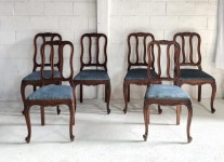 프랜치 19세기 루이 XV 다이닝 체어 6점 : 크리스티앤틱