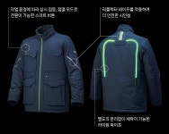 지벤 ZB-J2254 라이팅 패딩 점퍼 발열안감 네이비 작업복 근무복 가을 겨울 ZBJ2254 : 지벤의정부