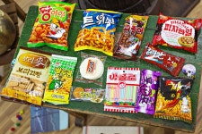 추억의 과자 종합 선물세트 옛날 불량식품 문방구 과자 상자 박스 : 소품살시간