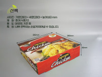 고급 치킨박스 디디 중 (인박스별도) 1box-100매 : 주식회사 선팩