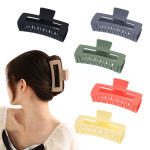 수스다 파스텔통통 사각집게핀 빅사이즈 올림머리 헤어집게핀 : 수스다