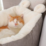 퍼플펫 고양이 방석 강아지 방석 마약 쿠션 애견 도넛 이불 침대 포근 꿀잠 대형 : 퍼플펫