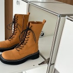 스티치 레이스업 마틴워커 워커부츠 : 구공이이