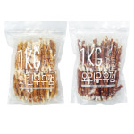 일킬로그램 강아지 대용량 간식 육포 져키 슈퍼츄 소고기 1kg : Hey Petz