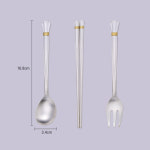 아기은수저 부채 금부장식 어린이 이유식 애기수저 젓가락 포크 세트 백일 돌잔치 손주 선물 : 시로미