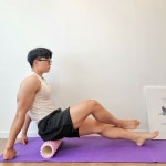 네버딜레스 EVA 폼롤러 미니 돌기 블루 하드 요가 얇은  종아리 홈롤러 폼블러 폼플러 목 : 네버딜레스