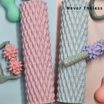 네버딜레스 EVA 폼롤러 미니 돌기 블루 하드 요가 얇은  종아리 홈롤러 폼블러 폼플러 목 : 네버딜레스