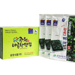 광천 중앙식품 바른찬맛김 파래맛김 조미김 전장김 18g 10봉 : 모드코리아