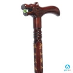 원목 노인지팡이 용머리 보행보조기 미끄럼방지 할머니 효도 선물 고급 어르신 : 글로벌 홈마트