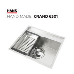 원앙싱크 한스 핸드메이드 싱크볼 GRAND G6301 사각볼 교체 싱크대 상판 인테리어 주방 리모델링 : 키노키친