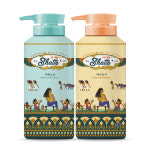 무궁화 샤워 때비누 500ml 2개 화산송이+사해소금 바디워시 스크럽 각질제거 : 맘 마트
