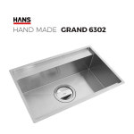원앙싱크 한스 핸드메이드 싱크볼 GRAND G6302 사각볼 교체 싱크대 상판 인테리어 주방 리모델링 : 키노키친