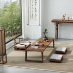 일본식 다다미 낮은테이블 원목 좌 티 고급 발코니 단단한 우 차 선 쿵푸 : 스마트셀인스토어