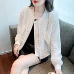 가을 캐주얼 야구점퍼 스타일 귀여운 캐주얼 패션 여성 숏 짧은 기장 : 카리조마이
