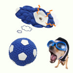 댕댕포유 강아지 장난감 삑삑이 라텍스 축구공 : 댕댕포유