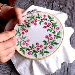 대나무 십자수 수틀 원목 프랑스 자수틀 재료 수틀액자 취미생활 : 자수야놀자