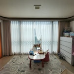 창원 반송 트리비앙 아파트 트렌드컬러 베이지 커튼 : 데코인 홈