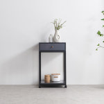 인테리어 사이드 선반 테이블 원목 수납함 원룸 좁은 집 침실 공간 틈새 슬림 작은 폭 전면 모듈 낮은 미니 우드 화이트 오크 블랙 오픈 서랍... 