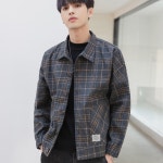 남성체크자켓 데이트룩 데일리룩 나들이룩 VC89062176 : 바이올렛 컴퍼니