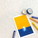 오일파스텔 감성그림 그리기 초보 키트 KIT 오일파스텔용 종이 : 스페이스디