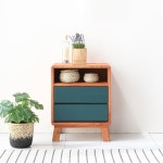 4종 고급 원목 선반 사이드 테이블 수납함 원룸 좁은 집 침실 공간 가로 틈새 작은 폭 전면 모듈 낮은 오크 그린 미니 오픈 1단 2단 3단 서랍... 