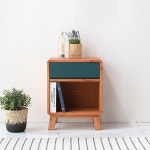 4종 고급 원목 선반 사이드 테이블 수납함 원룸 좁은 집 침실 공간 가로 틈새 작은 폭 전면 모듈 낮은 오크 그린 미니 오픈 1단 2단 3단 서랍... 