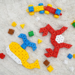 코니블럭 600pcs 유아 어린이 입체 블록놀이 창의력 발달 대형블럭 장난감 정리함세트 : CONYS