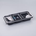 일회용 반찬용기 소스포장 TY 3칸 투명 박스600개세트 : 조은팩