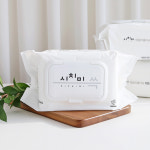 한스웰 시치미 쓱 데일리 엠보싱 물티슈 100매 20팩 대용량 캡형 : 히트잇몰