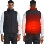 발열조끼 M 9발열팩 온열 열선 USB 3단 온도조절 : 애플리빙